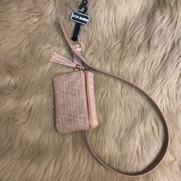 Steve Madden blush waist belt bag pouch - Picture 2 of 4